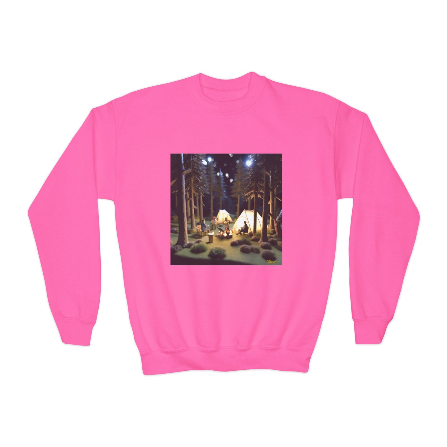 Under The Starry Skies Series Print #7 Youth Crewneck Sweatshirt