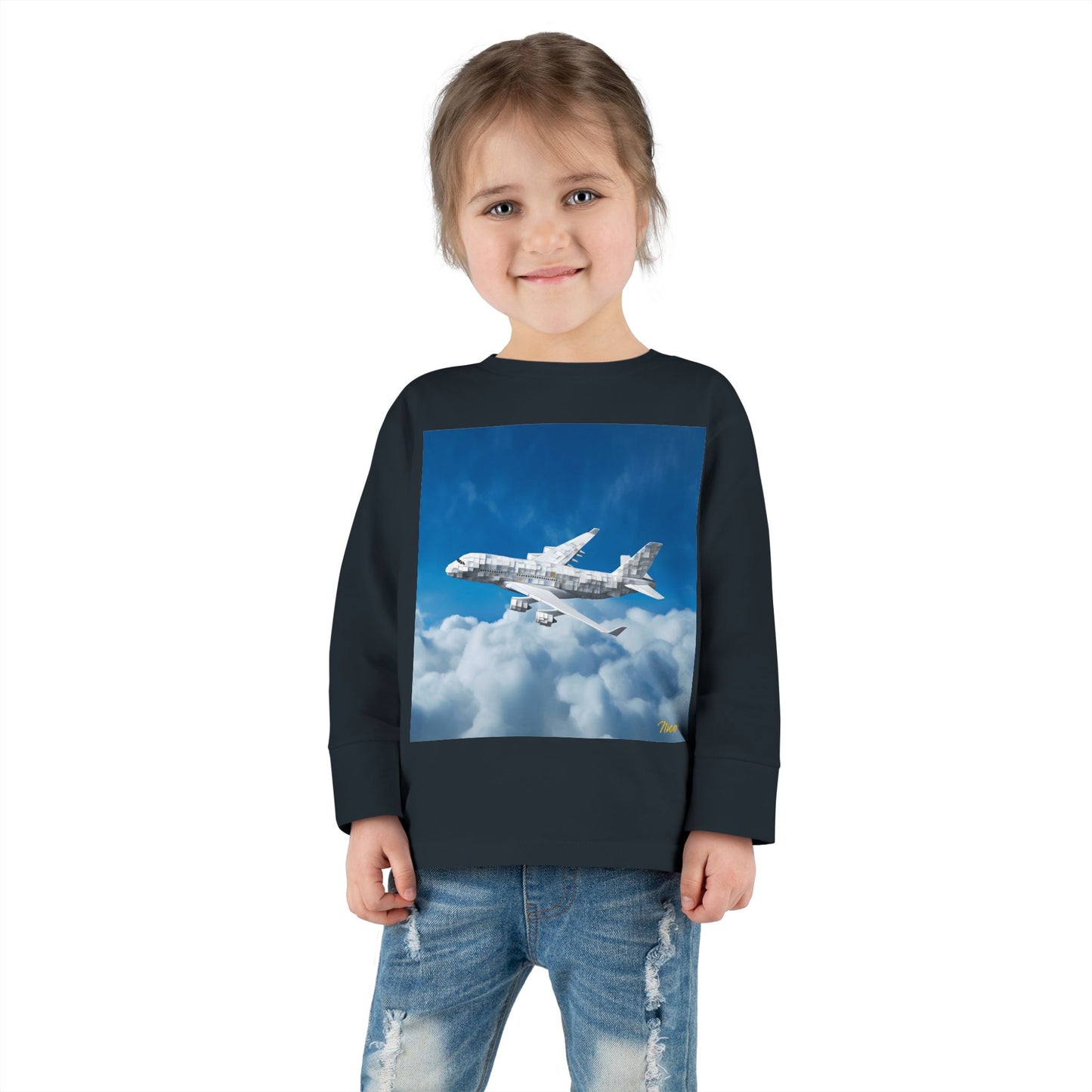 Big Ol' Jet Airliner Series Print #5 Toddler Long Sleeve Tee