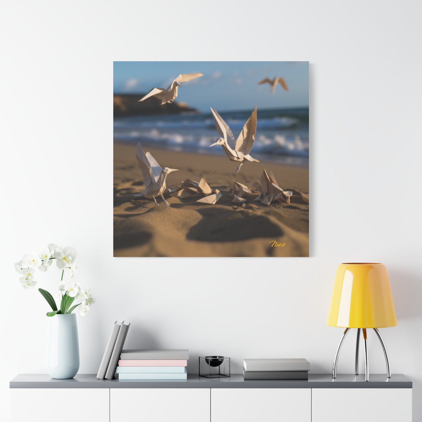 By The Seaside Series Print #7 - Streched Matte Canvas Print, 1.25" Thick