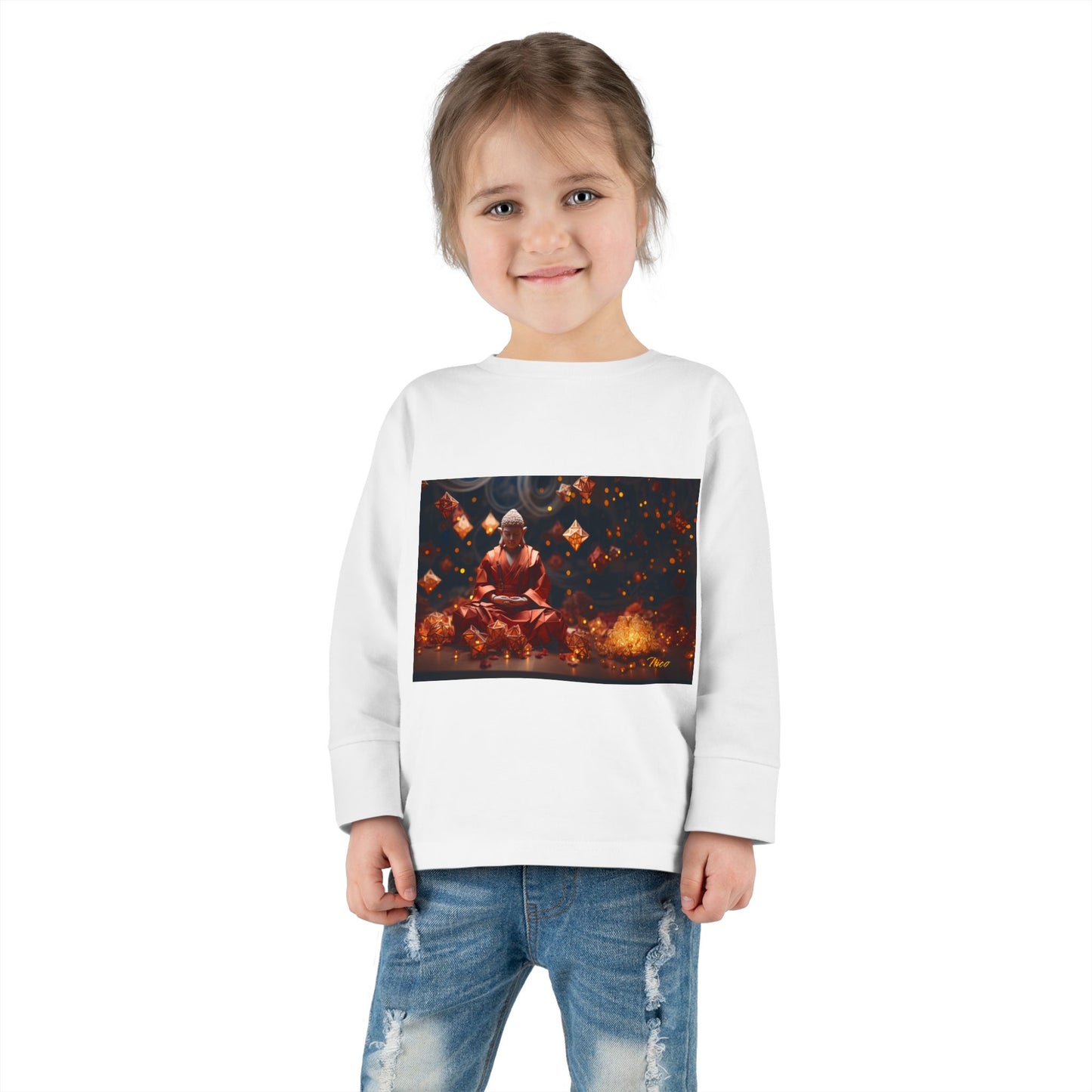 Ascending Buddha Series Print #7 Toddler Long Sleeve Tee