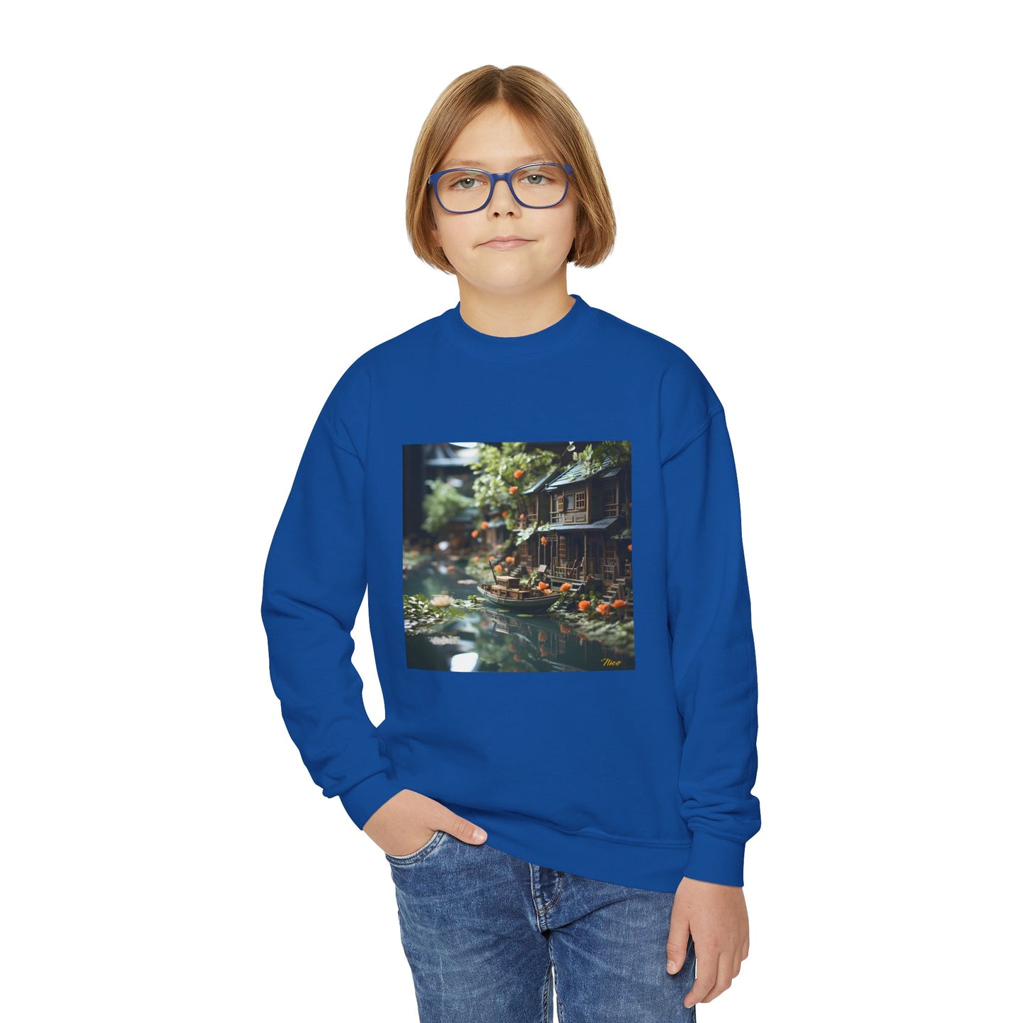 Born On A Bayou Series Print #9 Youth Crewneck Sweatshirt