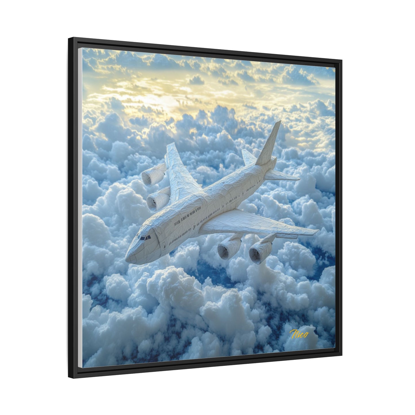 Frequent Flyer Miles Series Print #10 - Black Framed Canvas Print