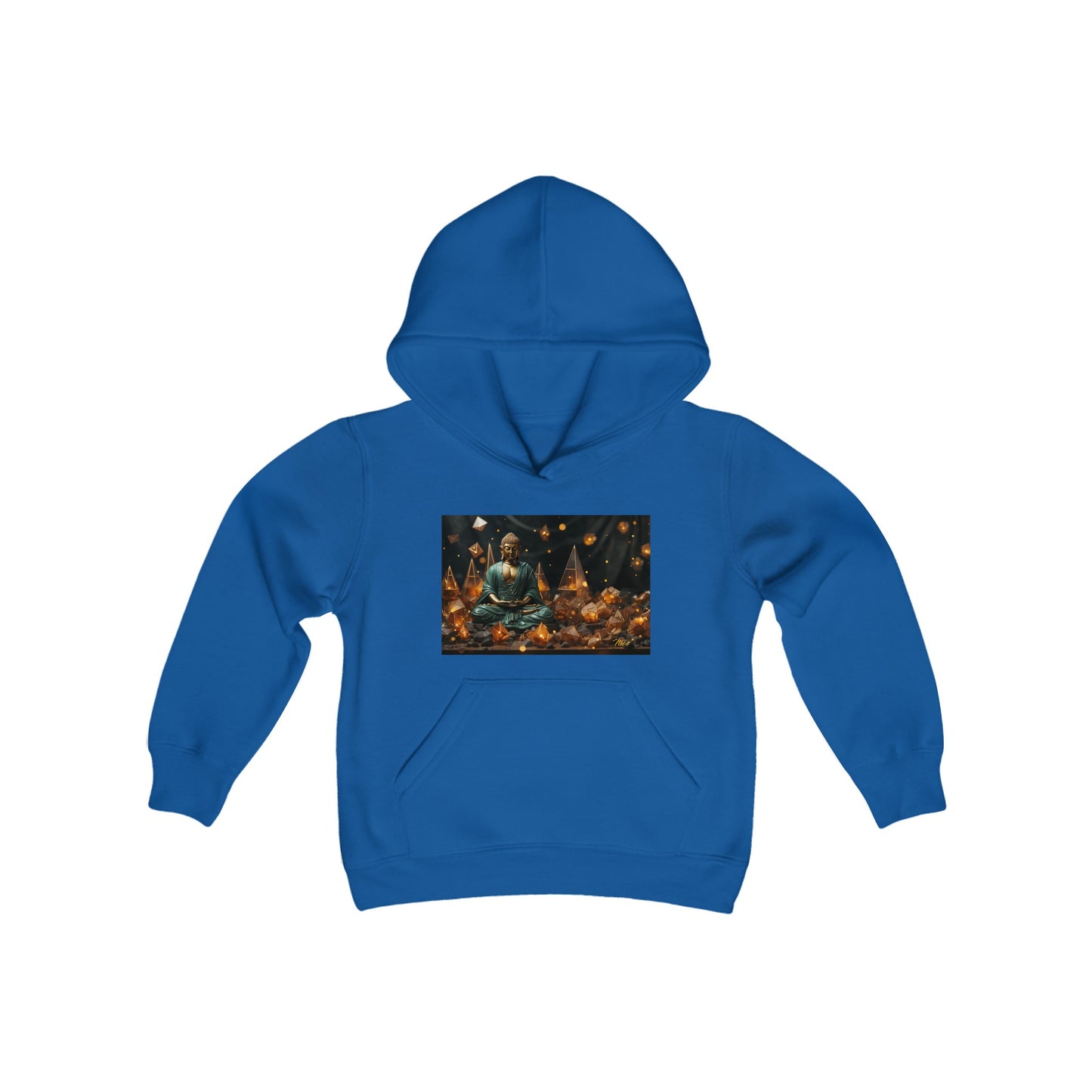 Ascending Buddah Series Print #4 Youth Heavy Blend Hooded Sweatshirt