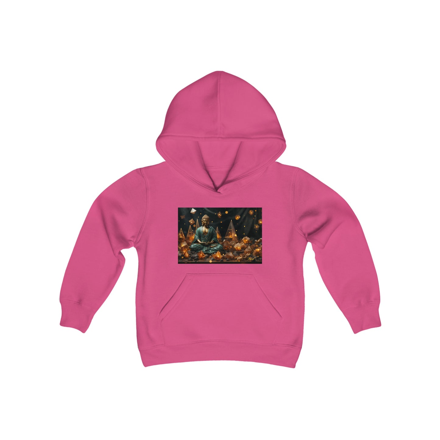 Ascending Buddah Series Print #4 Youth Heavy Blend Hooded Sweatshirt