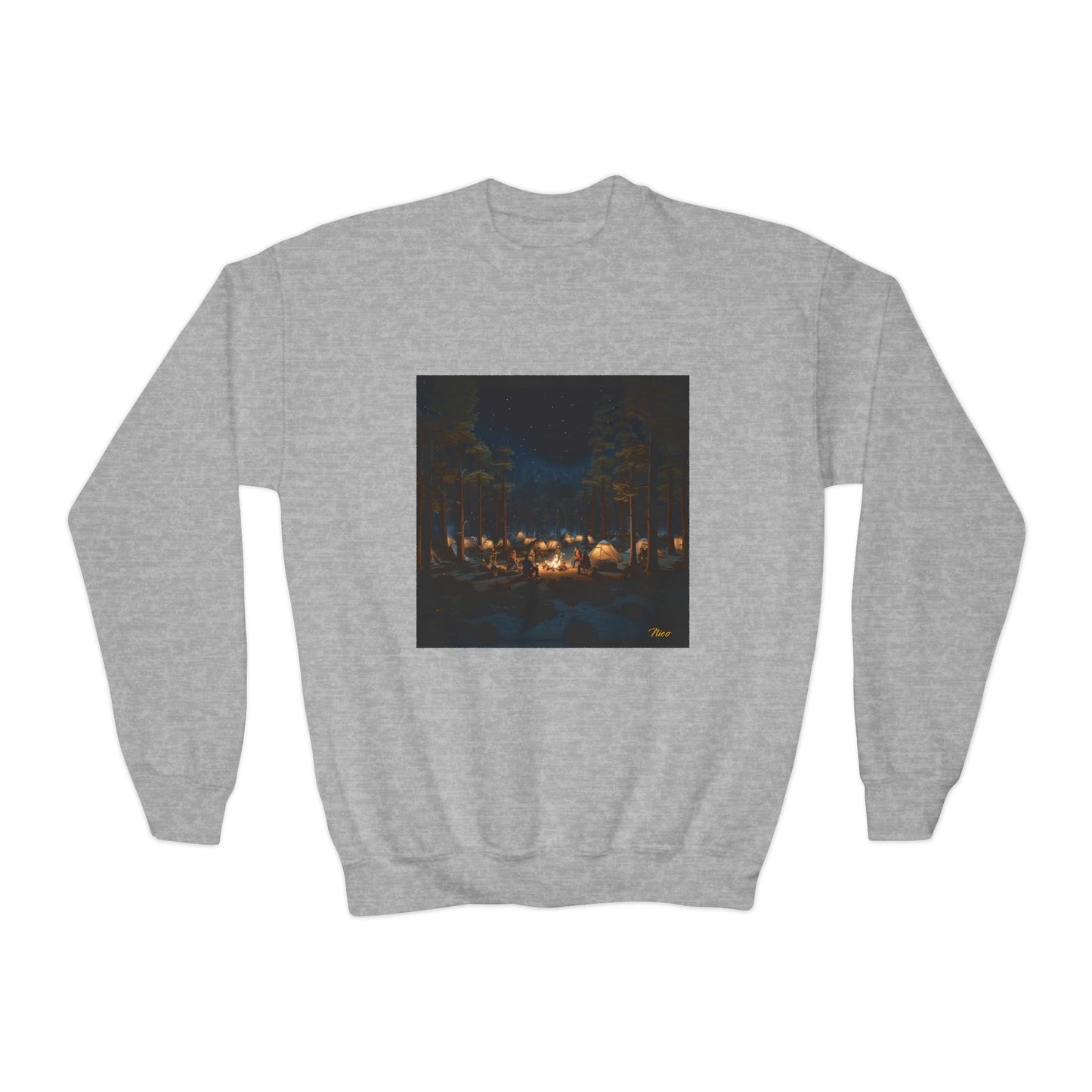 Under The Starry Skies Series Print #5 Youth Crewneck Sweatshirt