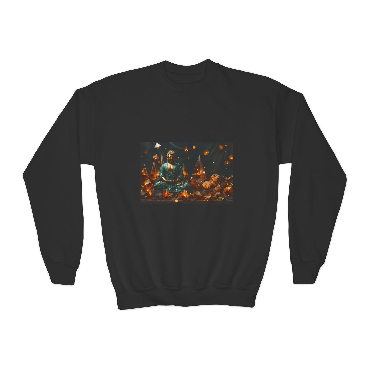 Ascending Buddah Series Print #4 Youth Crewneck Sweatshirt