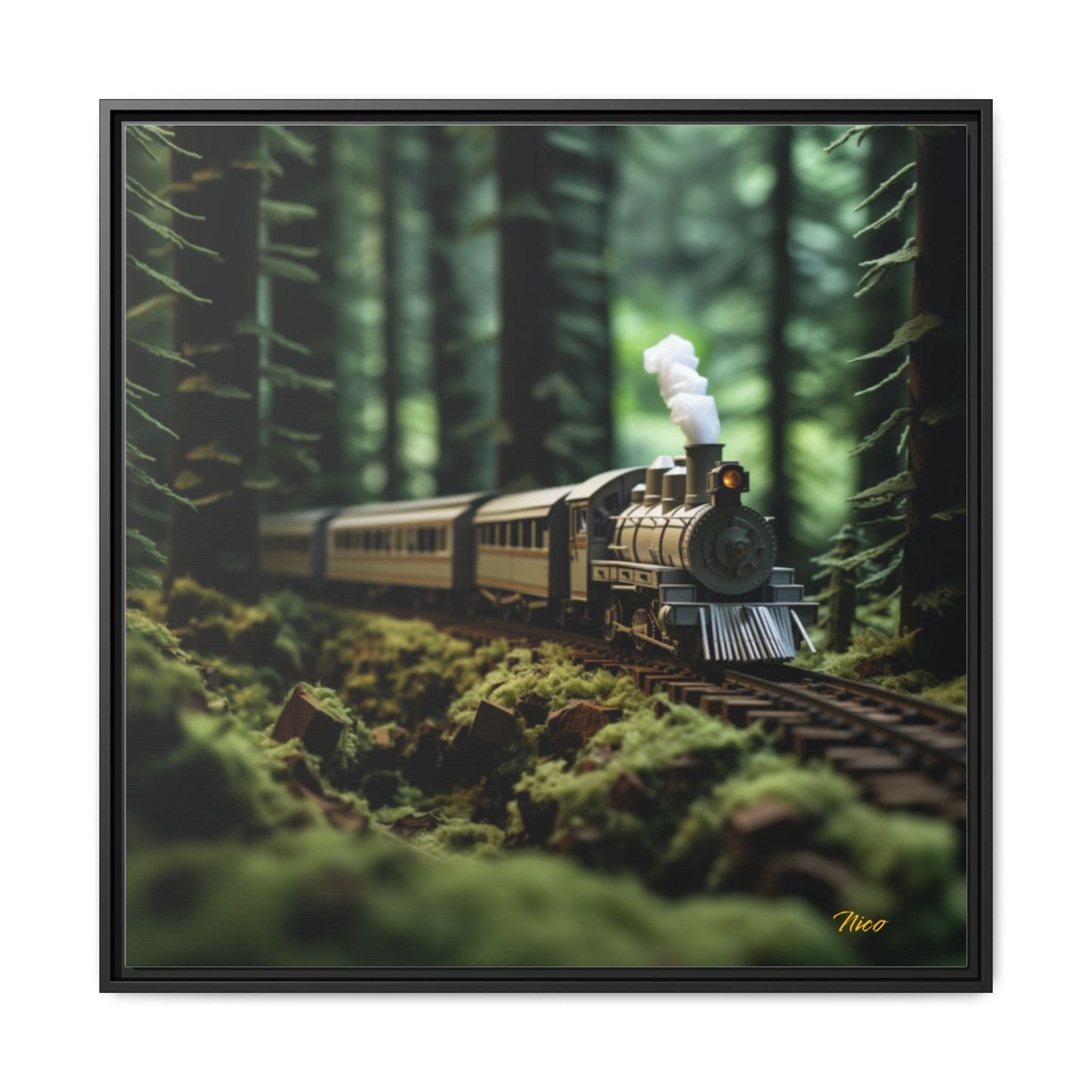 Orient Express Series Print #7 - Black Framed Canvas Print