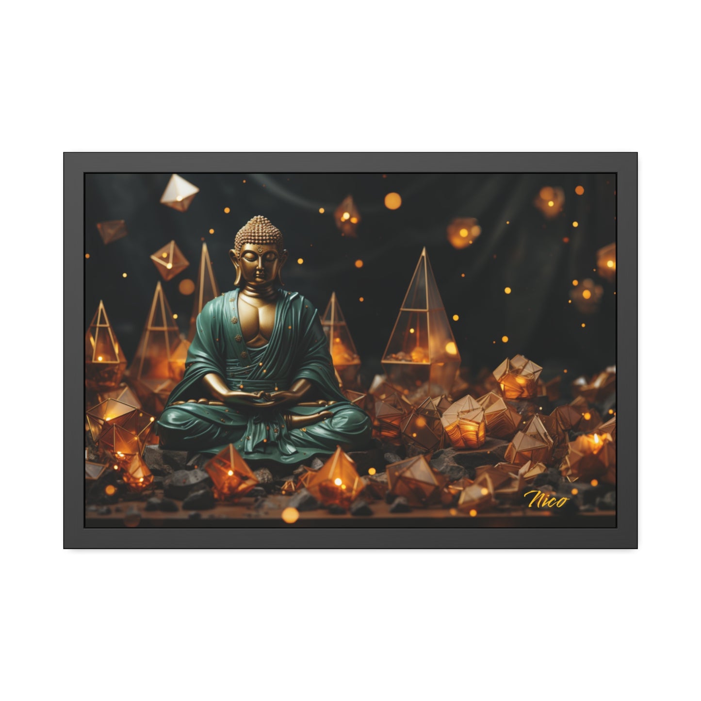 Ascending Buddha Series Print #4 - Framed Fine Art Paper Print