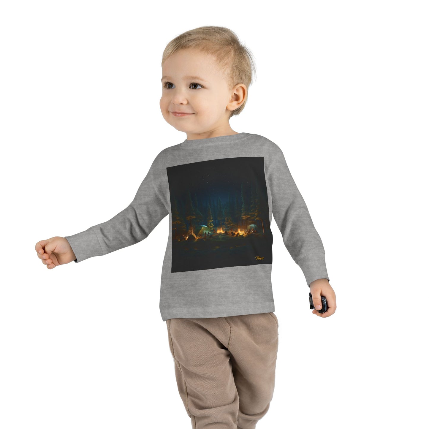 Under The Starry Skies Series Print #2 Toddler Long Sleeve Tee