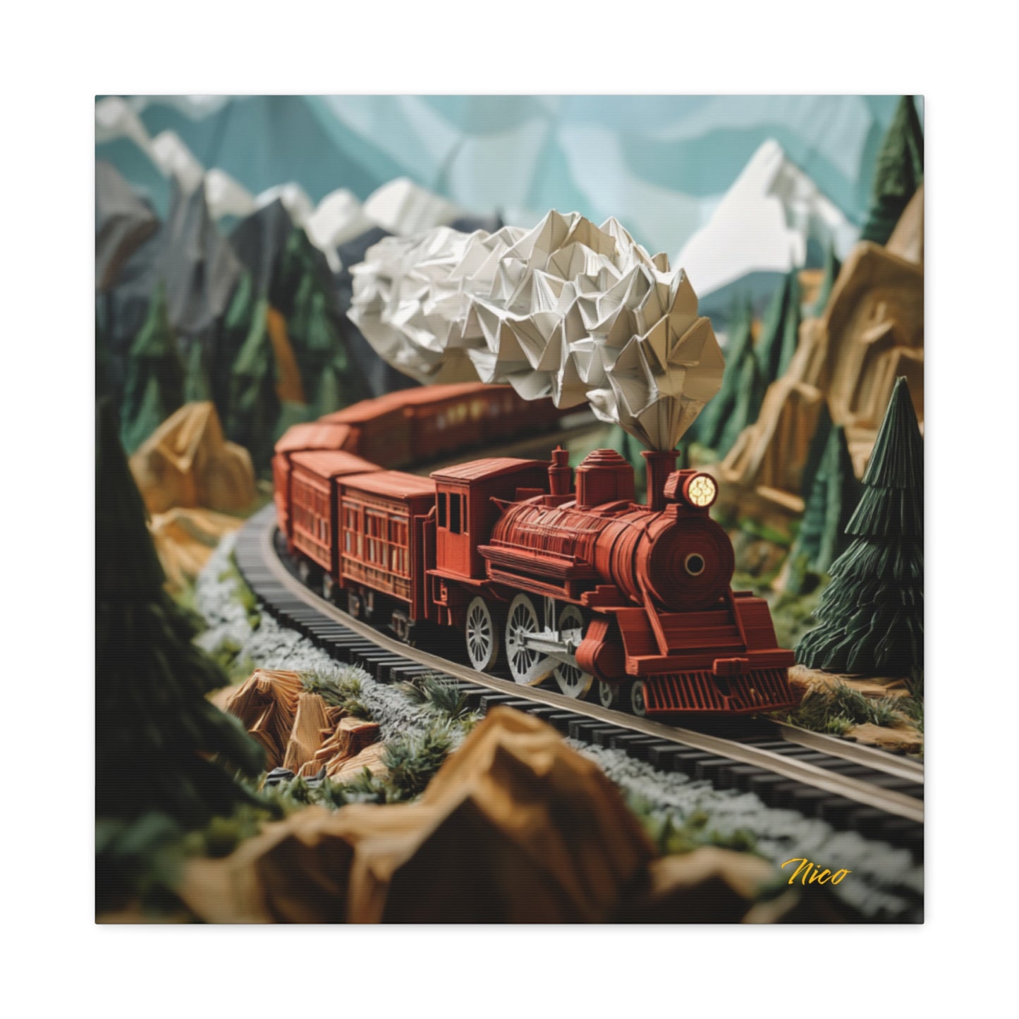 Orient Express Series Print #3 - Streched Matte Canvas Print, 1.25" Thick