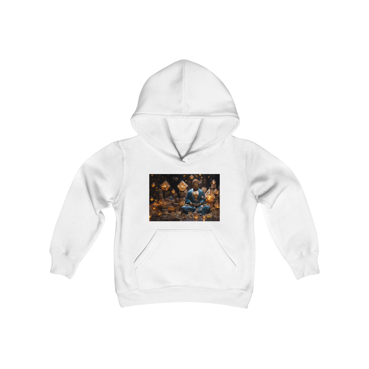 Ascending Buddah Series Print #3 Youth Heavy Blend Hooded Sweatshirt