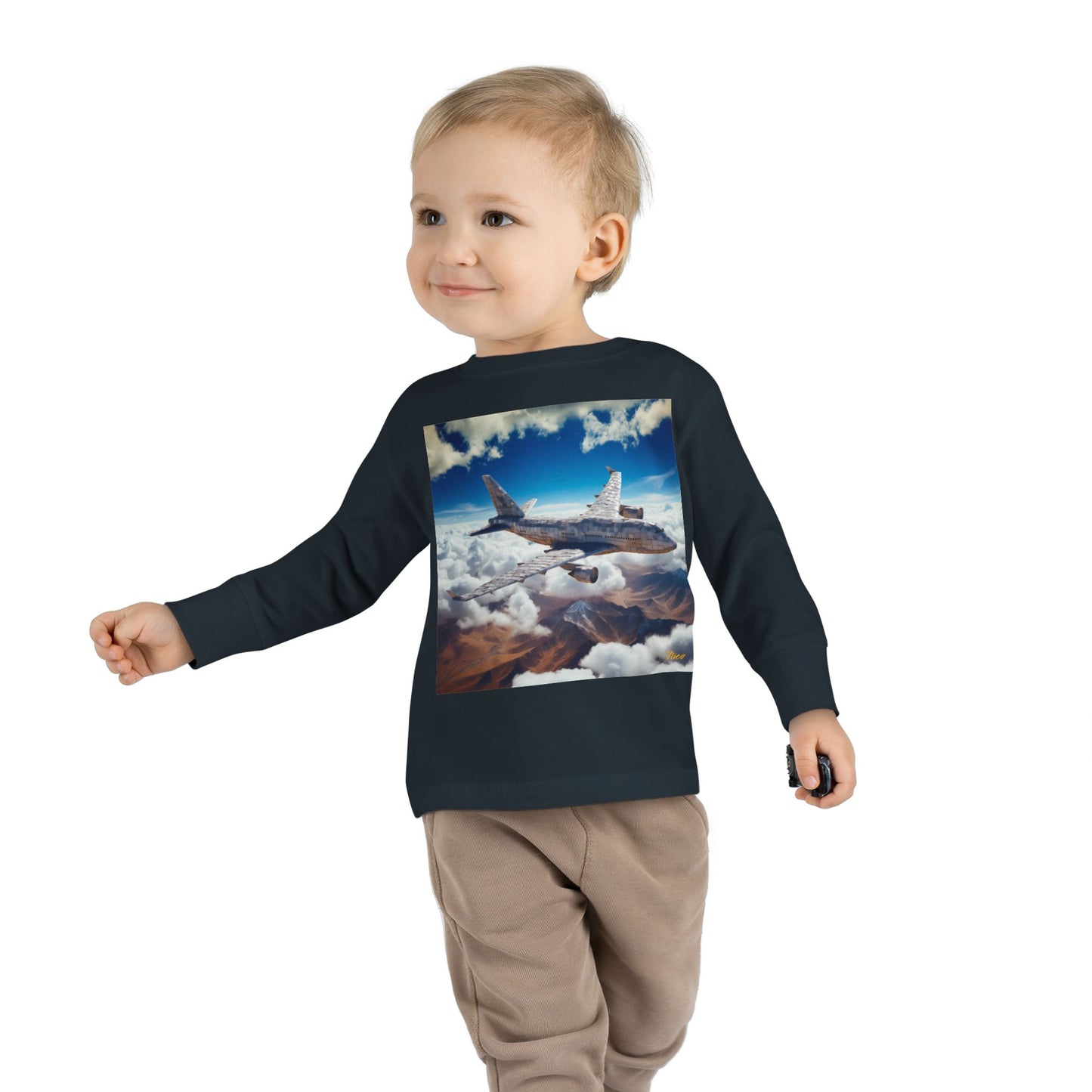 Big Ol' Jet Airliner Series Print #9 Toddler Long Sleeve Tee