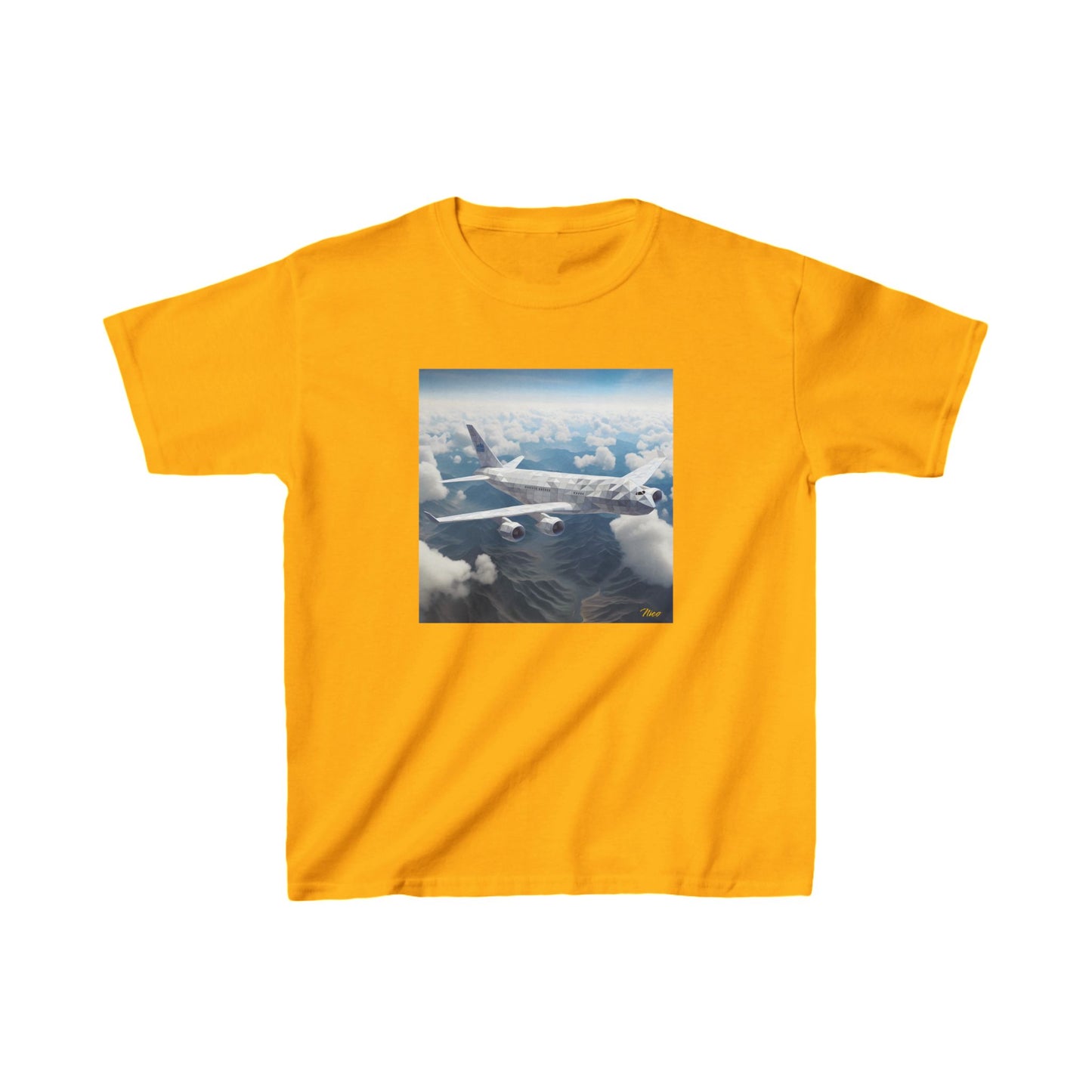 Frequent Flyer Miles Series Print #7 Kids Heavy Cotton™ Tee