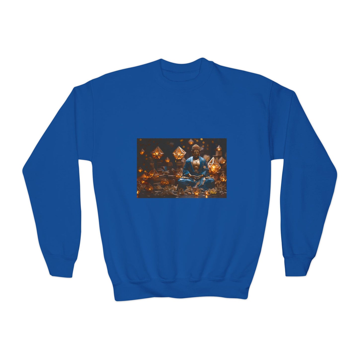 Ascending Buddah Series Print #3 Youth Crewneck Sweatshirt