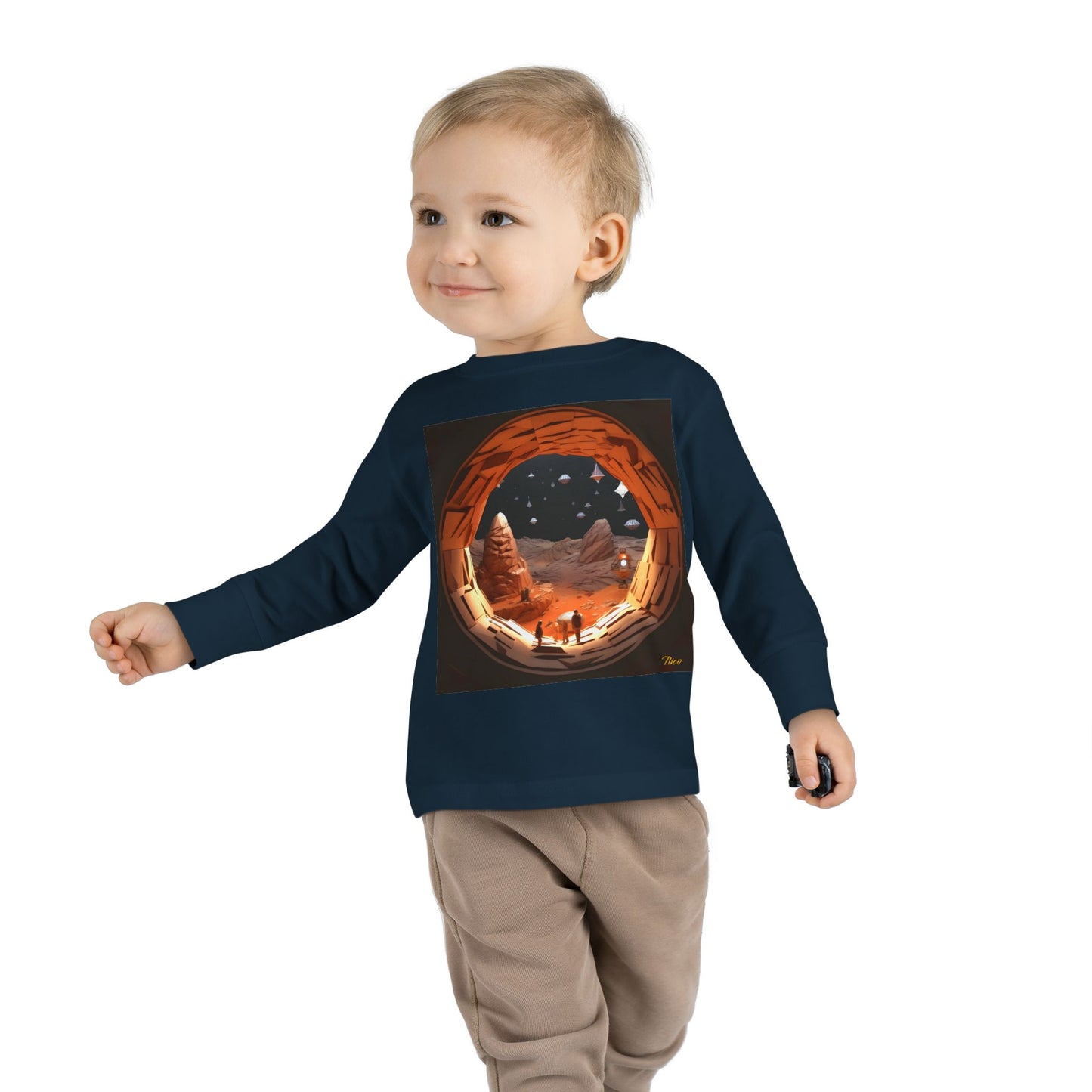 Elons' Dream Series Print #4 Toddler Long Sleeve Tee