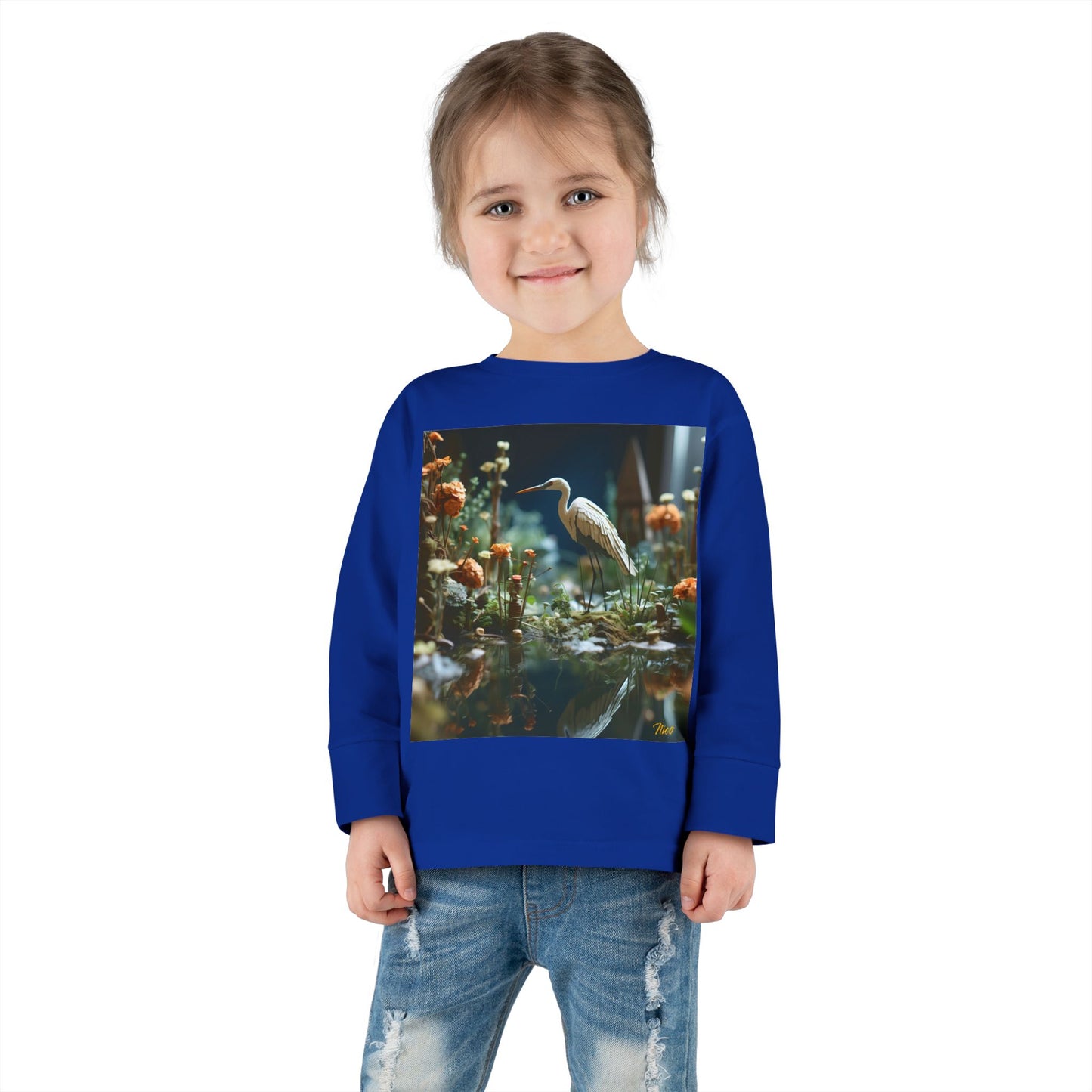 Born On A Bayou Series Print #1 Toddler Long Sleeve Tee