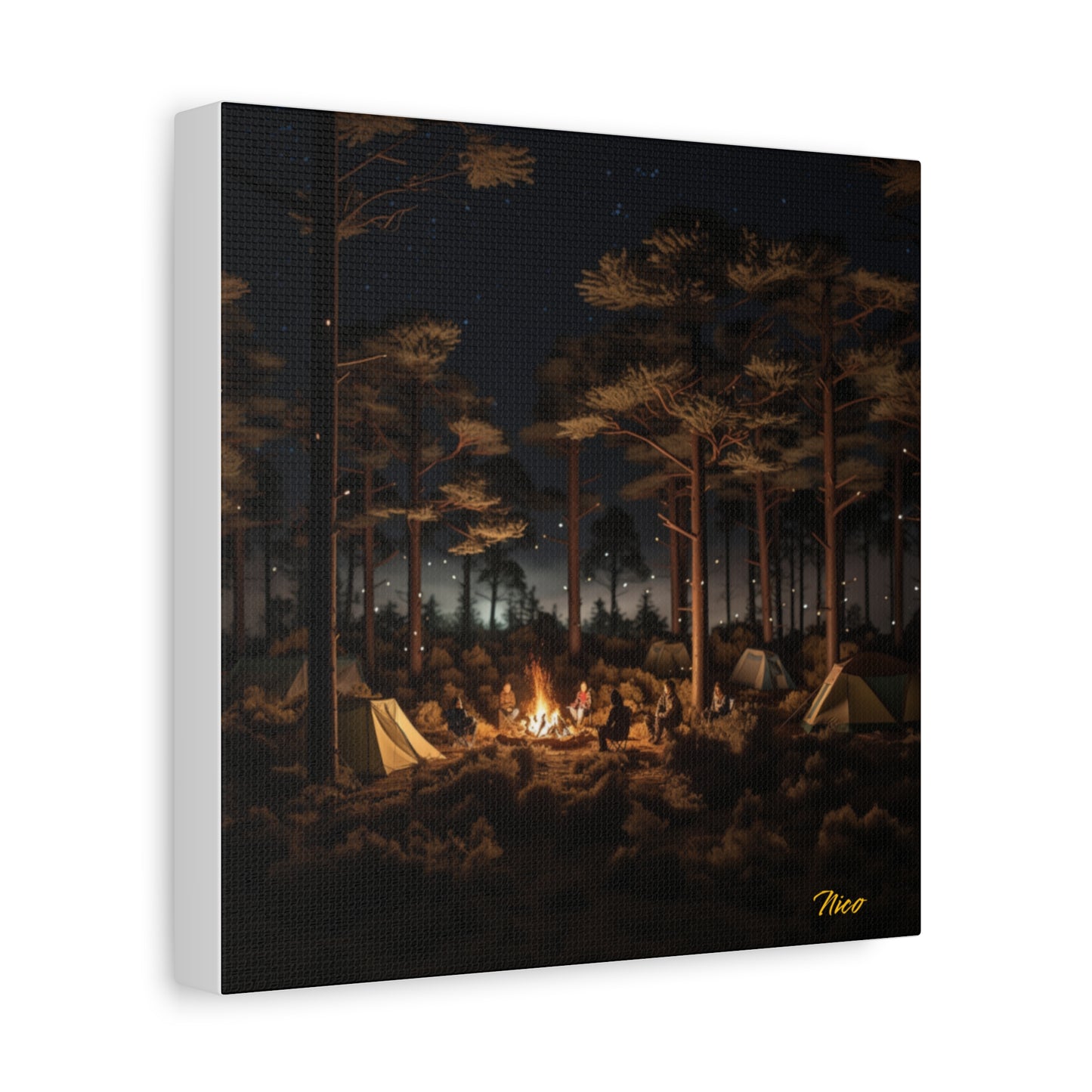 Under The Starry Skies Series Print #9 - Streched Matte Canvas Print, 1.25" Thick