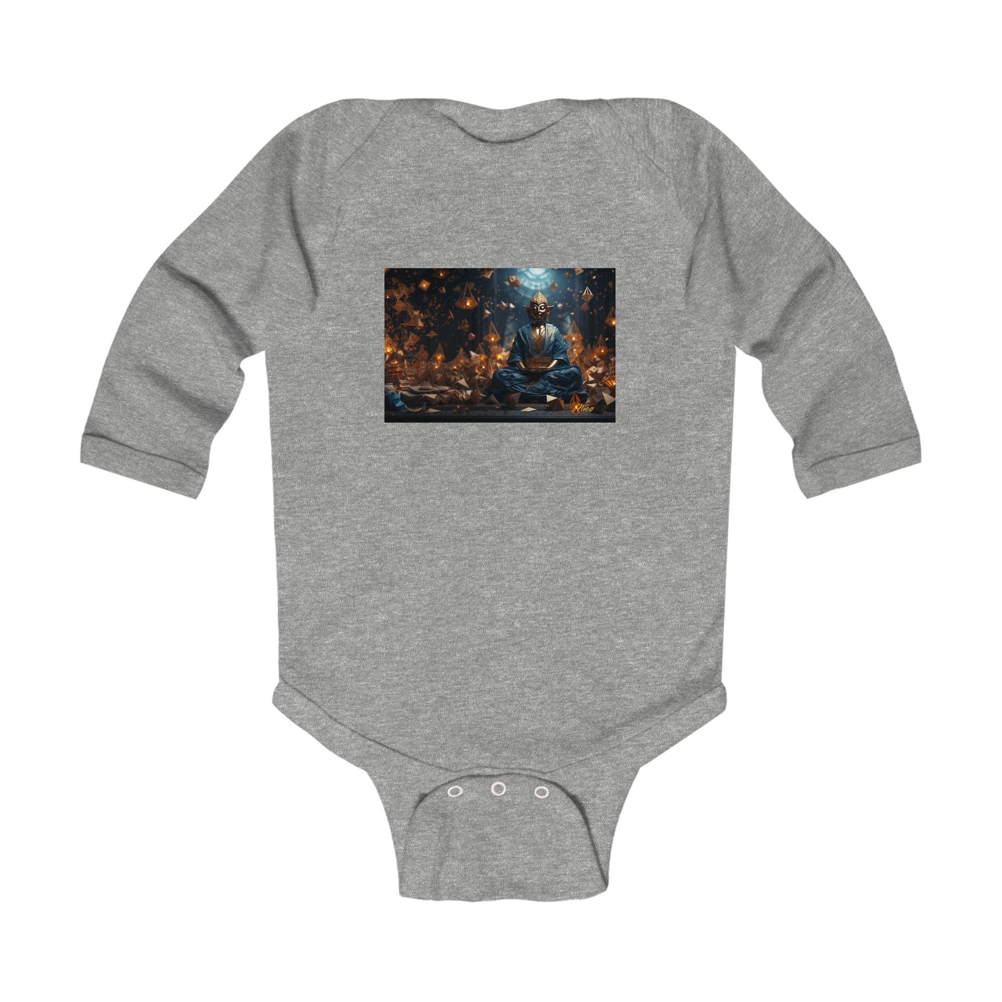 Ascending Buddah Series Print #1 Infant Long Sleeve Bodysuit