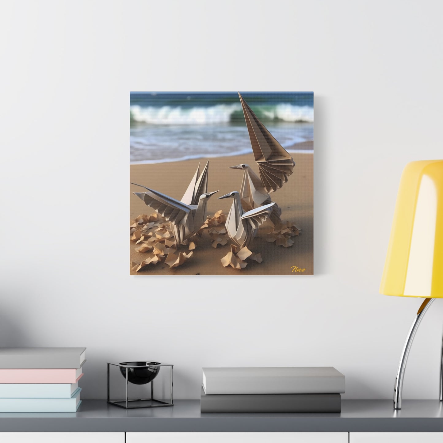 By The Seaside Series Print #1 - Streched Matte Canvas Print, 1.25" Thick