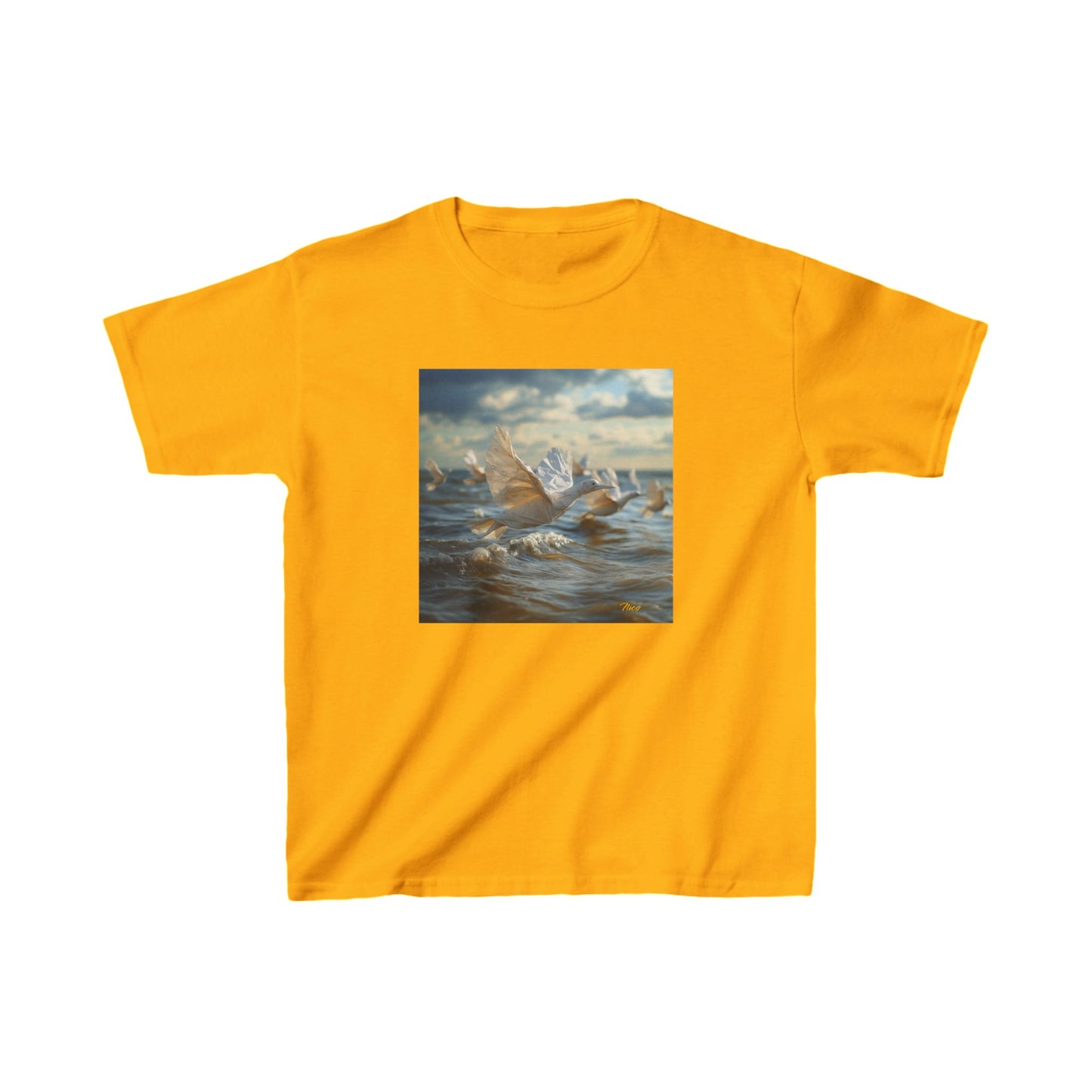 By The Seaside Series Print #7 Kids Heavy Cotton™ Tee