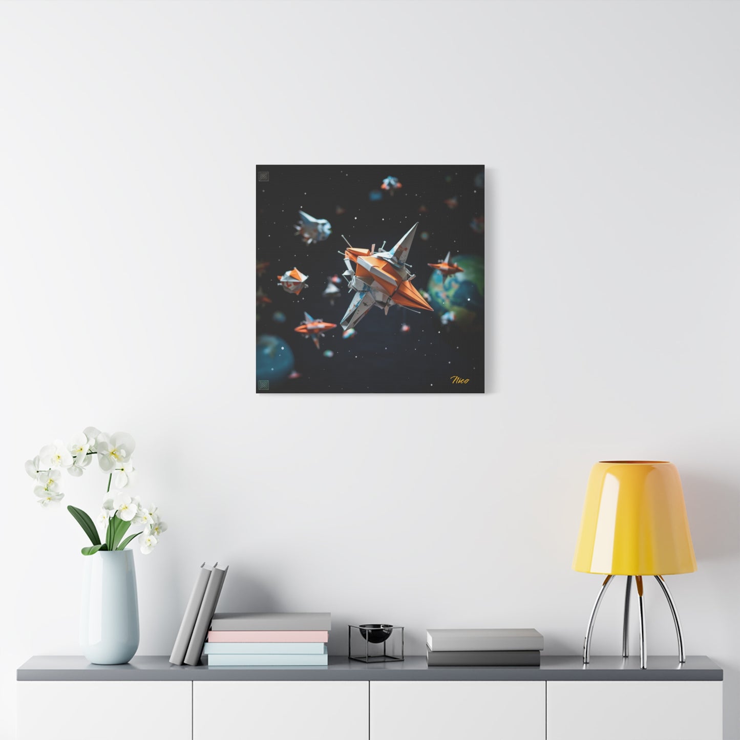 Elons' Dream Series Print #1 - Streched Matte Canvas Print, 1.25" Thick