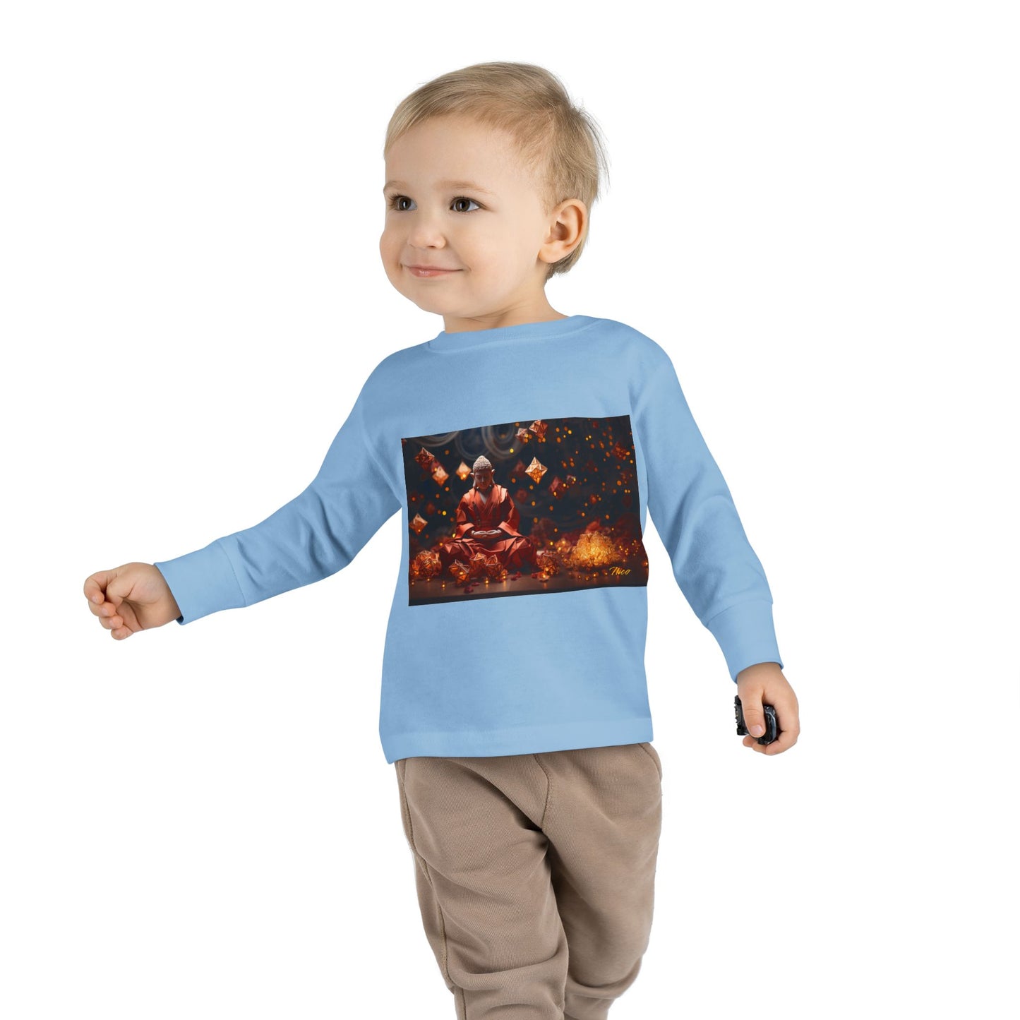 Ascending Buddha Series Print #7 Toddler Long Sleeve Tee