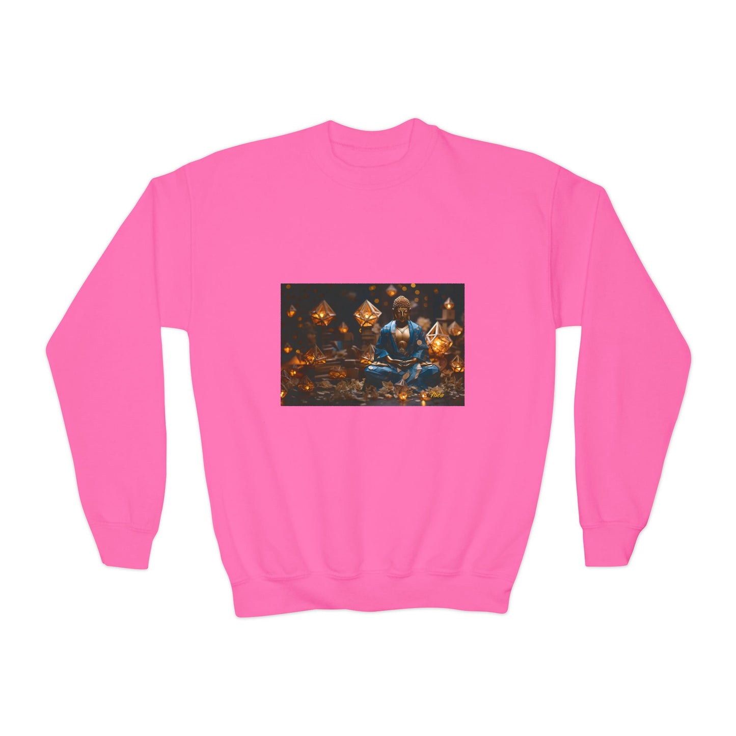 Ascending Buddah Series Print #3 Youth Crewneck Sweatshirt