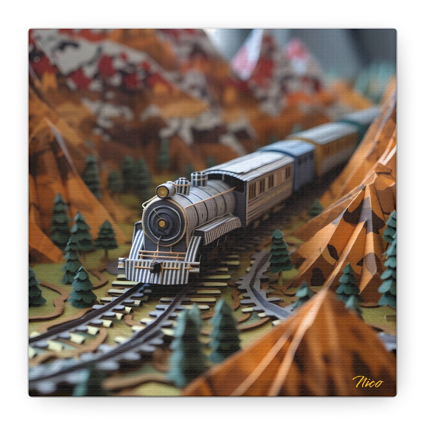 Orient Express Series Print #5 - Streched Matte Canvas Print, 1.25" Thick