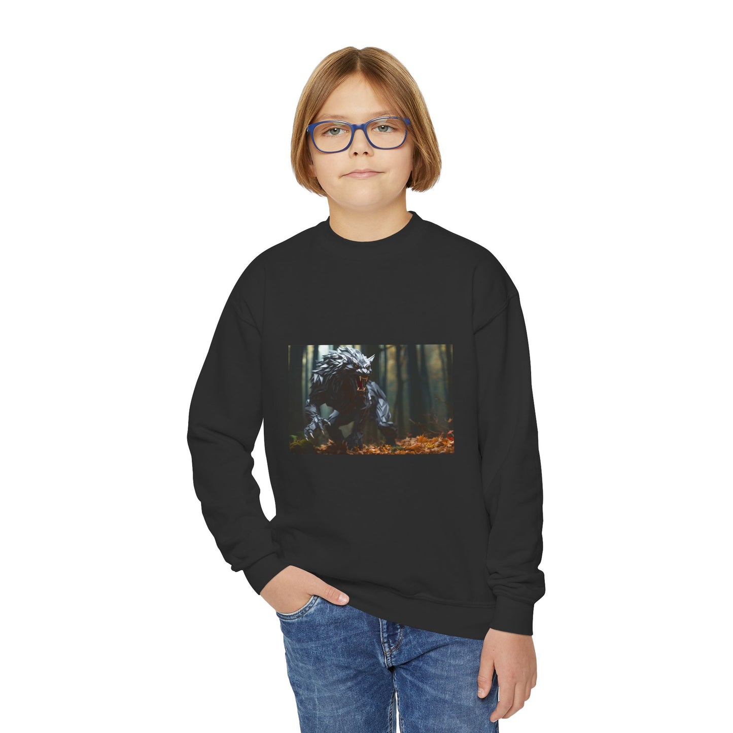 Halloween 2024 Series Print #6 Youth Crewneck Sweatshirt