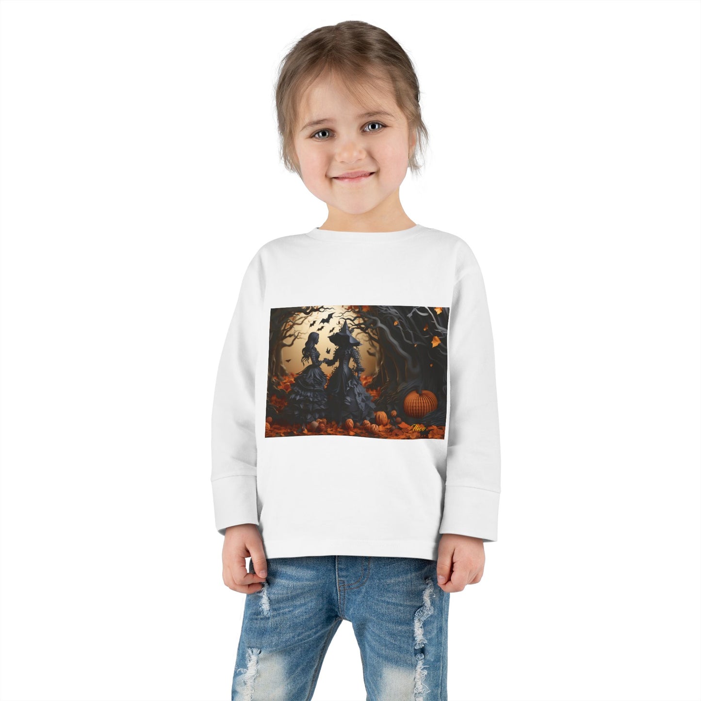 Halloween 2024 Series Print #9 Toddler Long Sleeve Tee