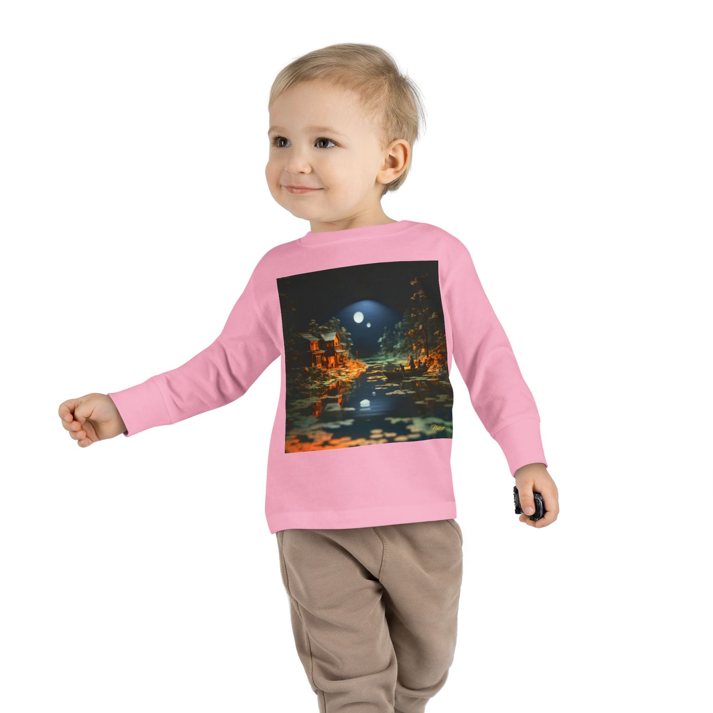 Born On A Bayou Series Print #3 Toddler Long Sleeve Tee