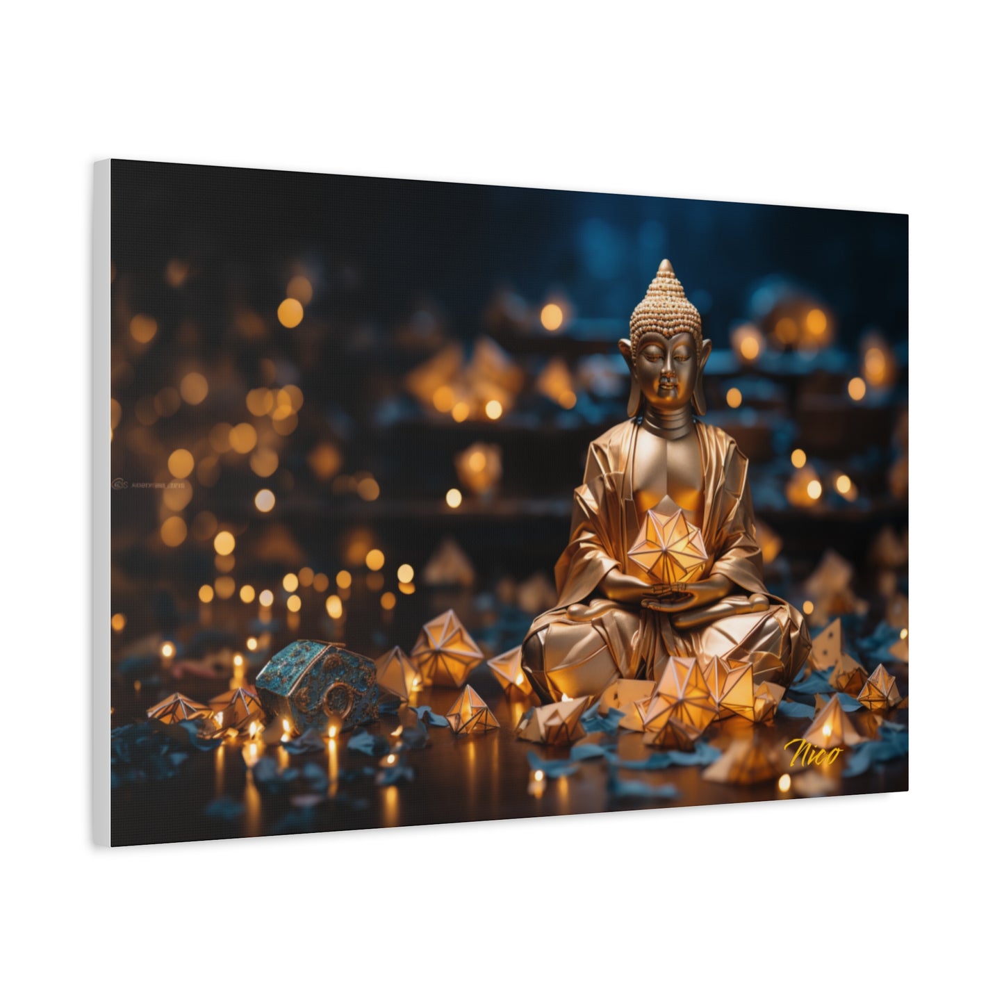 Ascending Buddha Series Print #9 - Streched Matte Canvas Print, 1.25" Thick