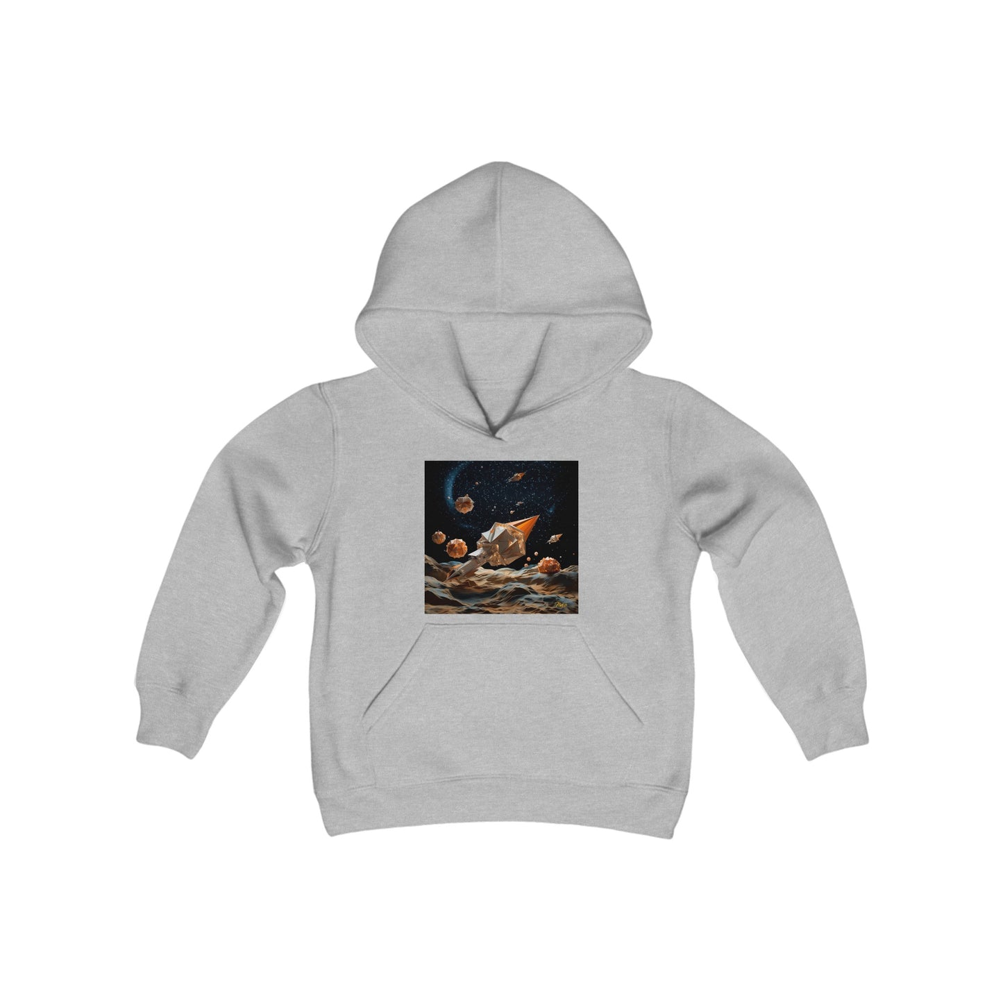 Elons' Dream Series Print #3 Youth Heavy Blend Hooded Sweatshirt