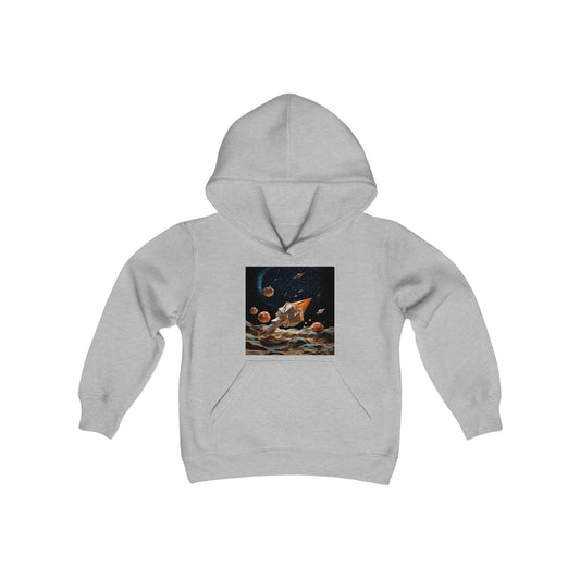 Elons' Dream Series Print #3 Youth Heavy Blend Hooded Sweatshirt