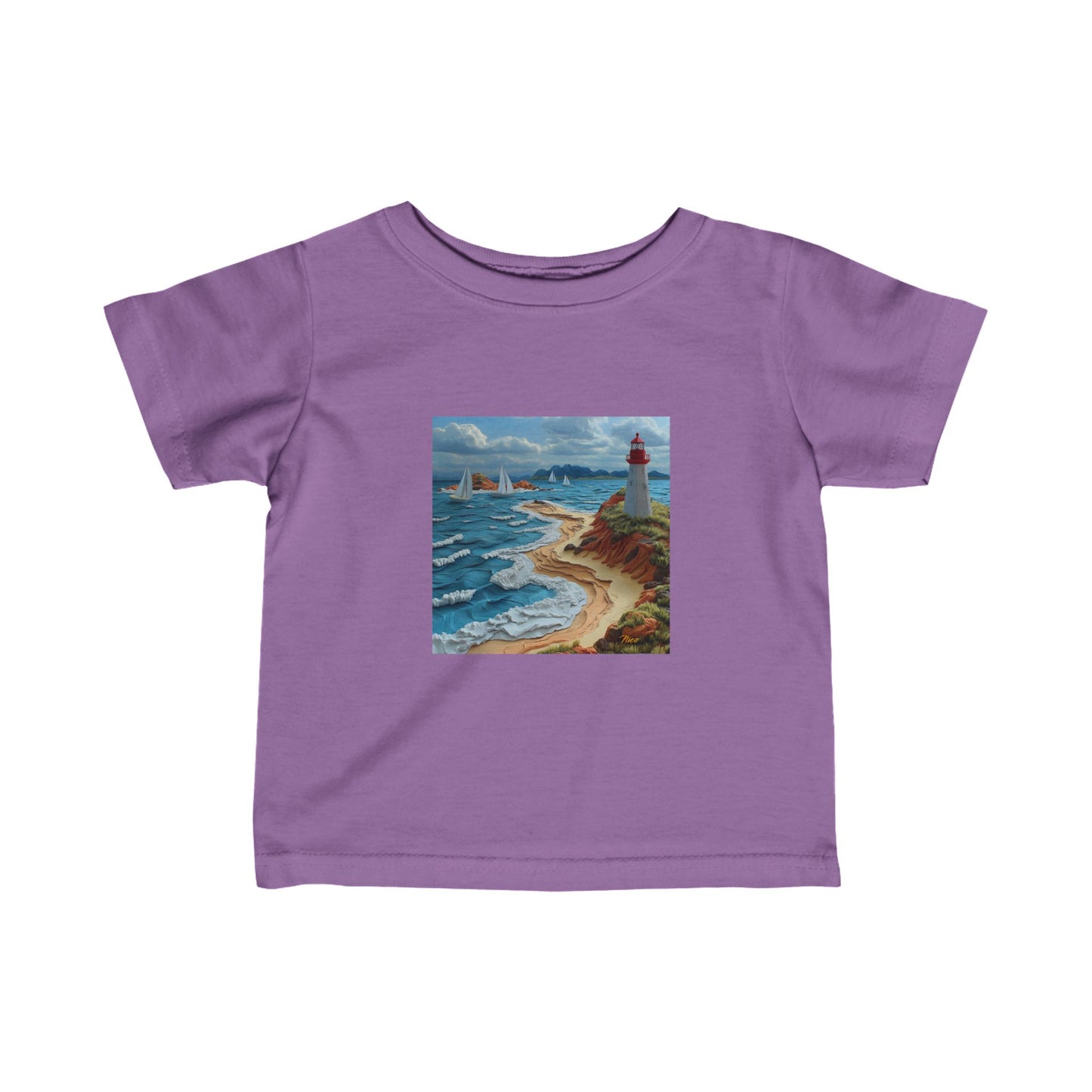 By The Seaside Series Print #4 Infant Fine Jersey Tee