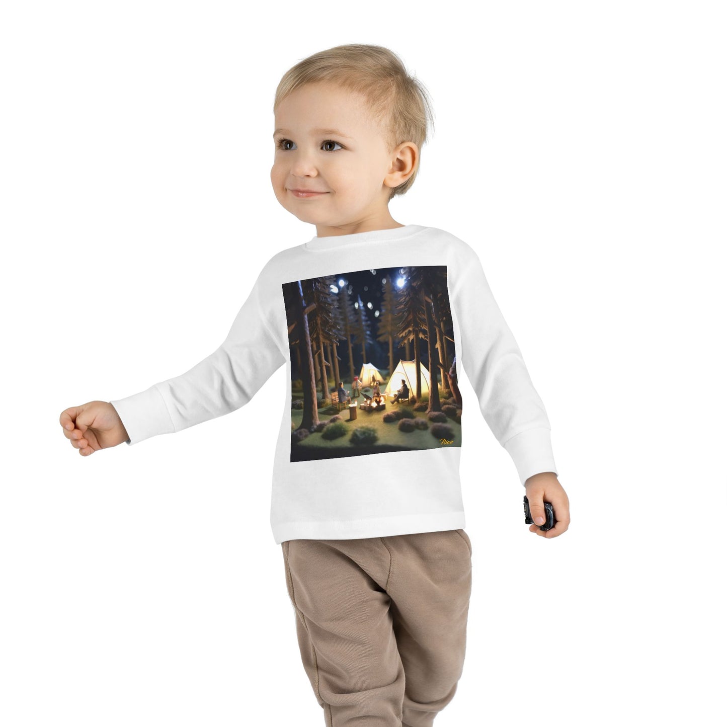 Under The Starry Skies Series Print #7 Toddler Long Sleeve Tee