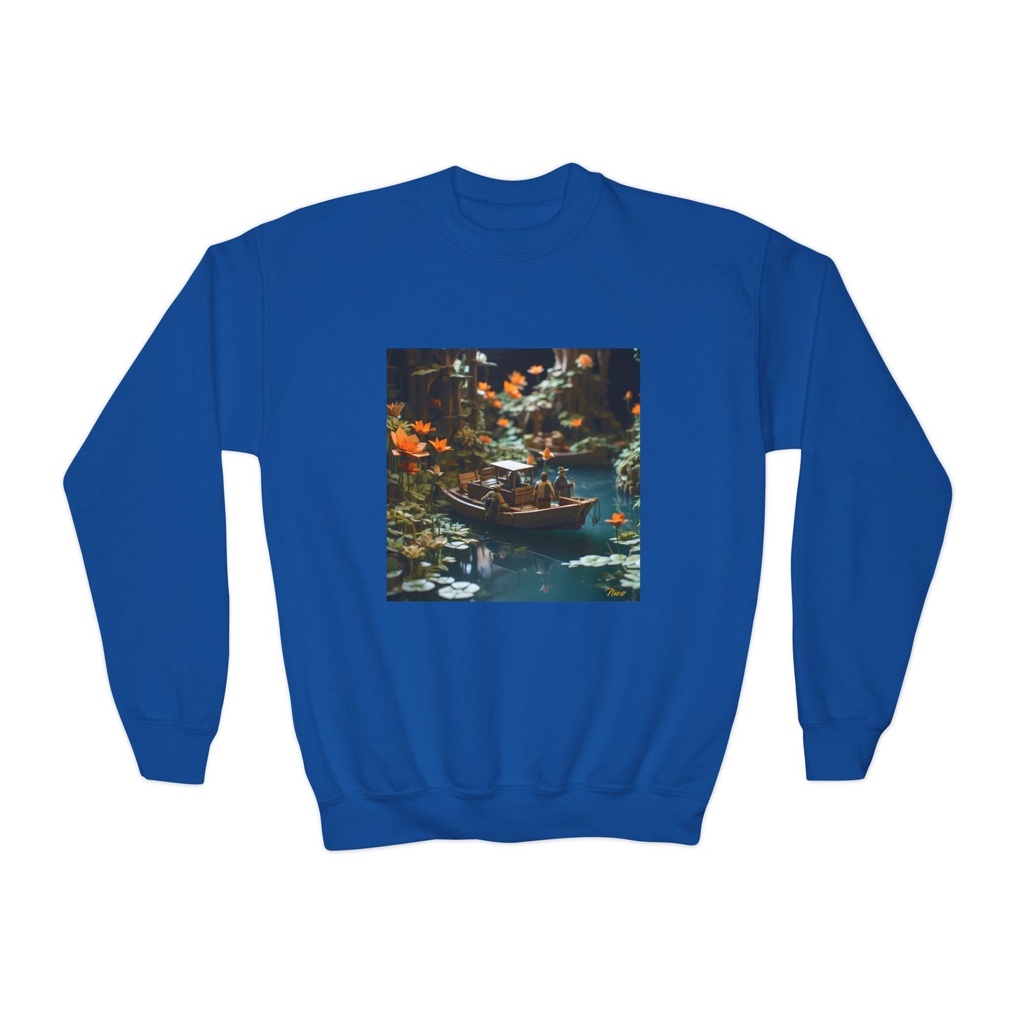 Born On A Bayou Series Print #4 Youth Crewneck Sweatshirt