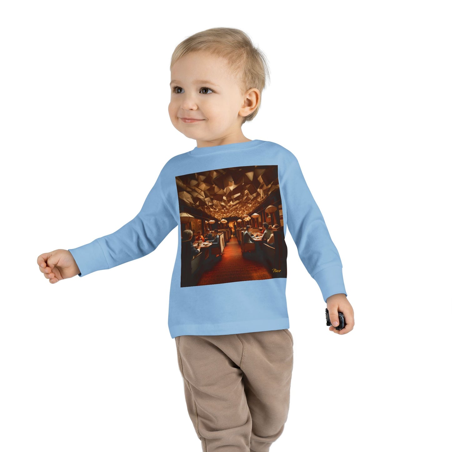 Orient Express Series Print #2 Toddler Long Sleeve Tee