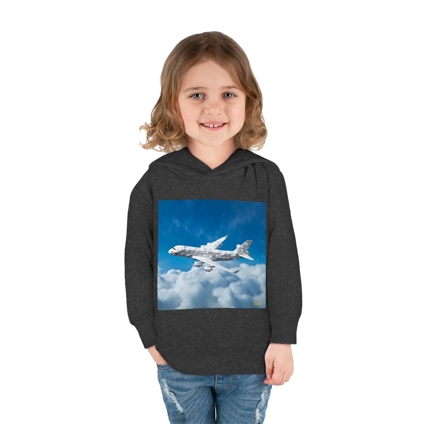 Frequent Flyer Miles Series Print #5 Toddler Pullover Fleece Hoodie