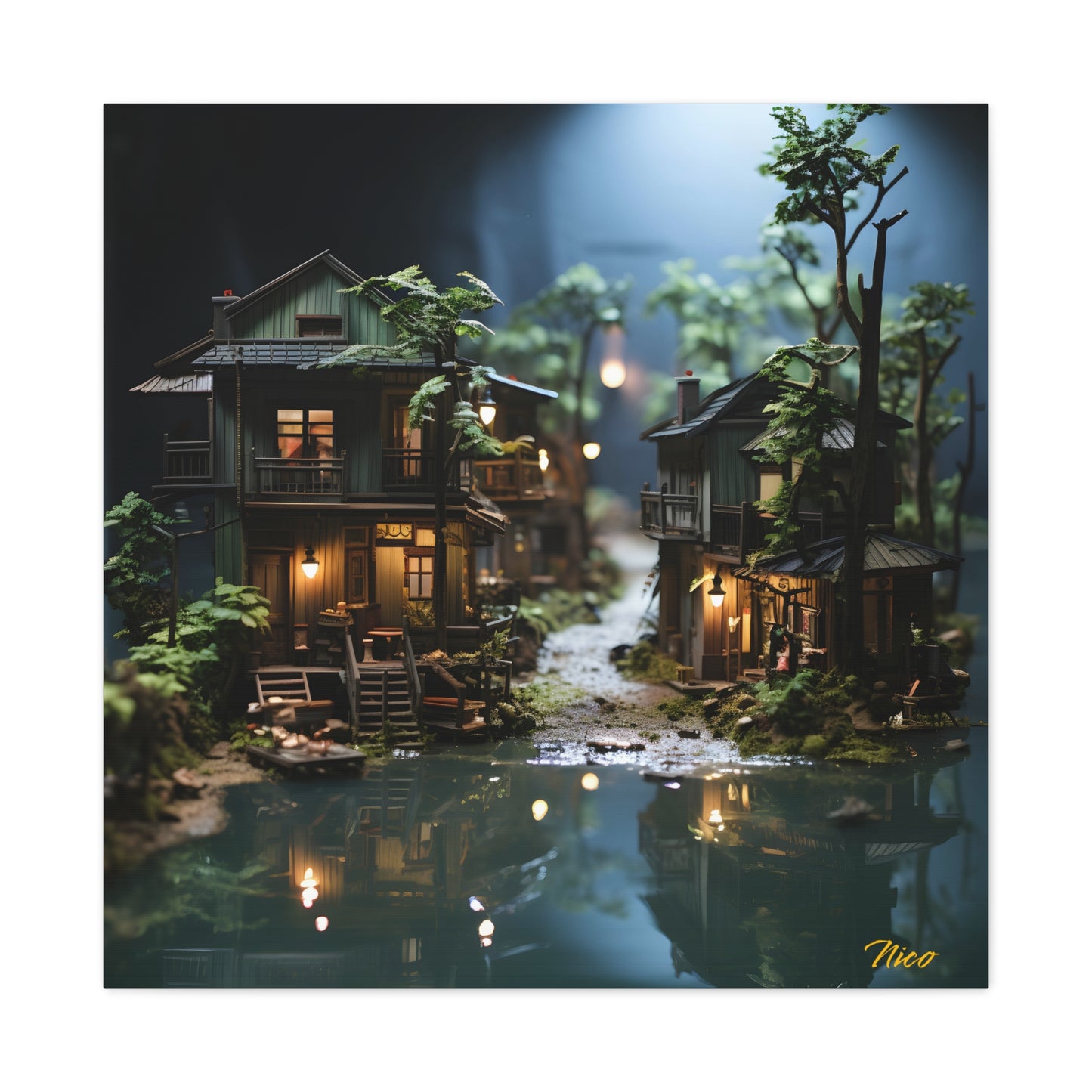 Born On A Bayou Print #3 - Streached Matte Canvas Print, 1.25" Thick