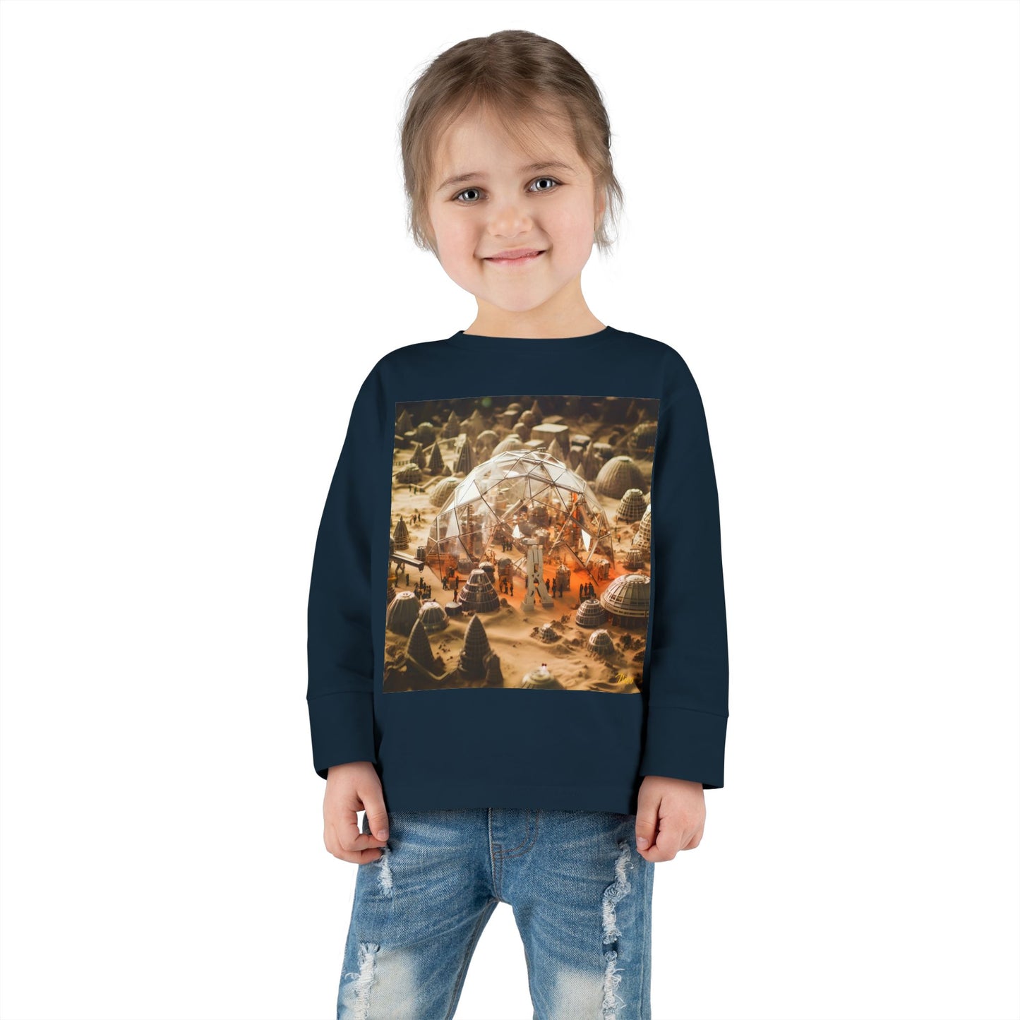 Elons' Dream Series Print #9 Toddler Long Sleeve Tee