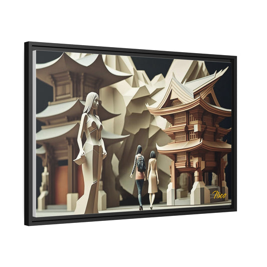 Eastern Metropolis Series Print #2 - Extended Black Framed Canvas Print