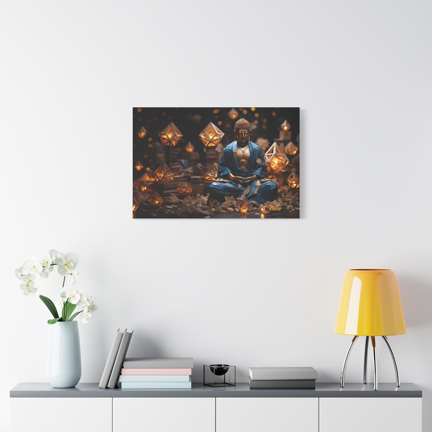 Ascending Buddha Series Print #3 - Streched Matte Canvas Print, 1.25" Thick