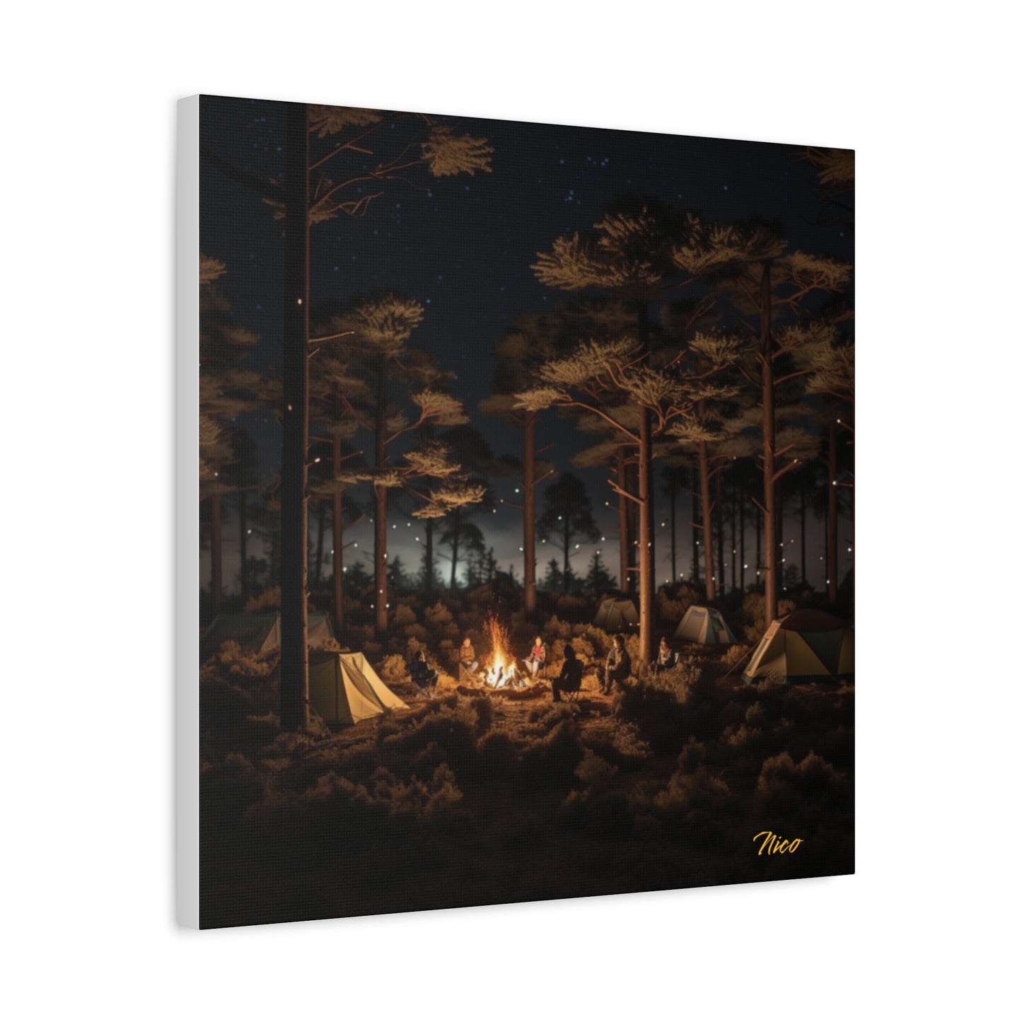 Under The Starry Skies Series Print #9 - Streched Matte Canvas Print, 1.25" Thick