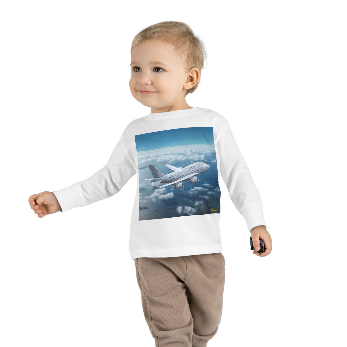 Big Ol' Jet Airliner Series Print #3 Toddler Long Sleeve Tee