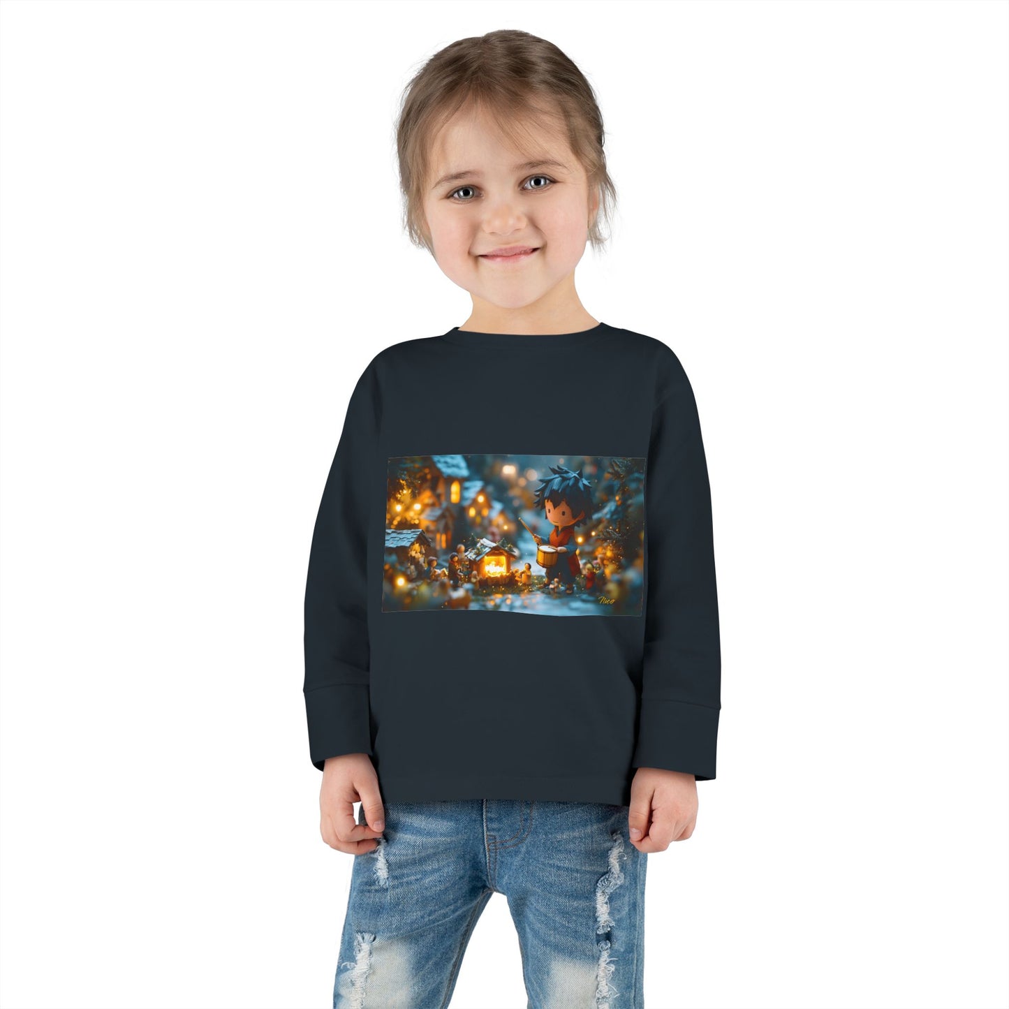 Chirstmas 2024 Series Print #8 Toddler Long Sleeve Tee