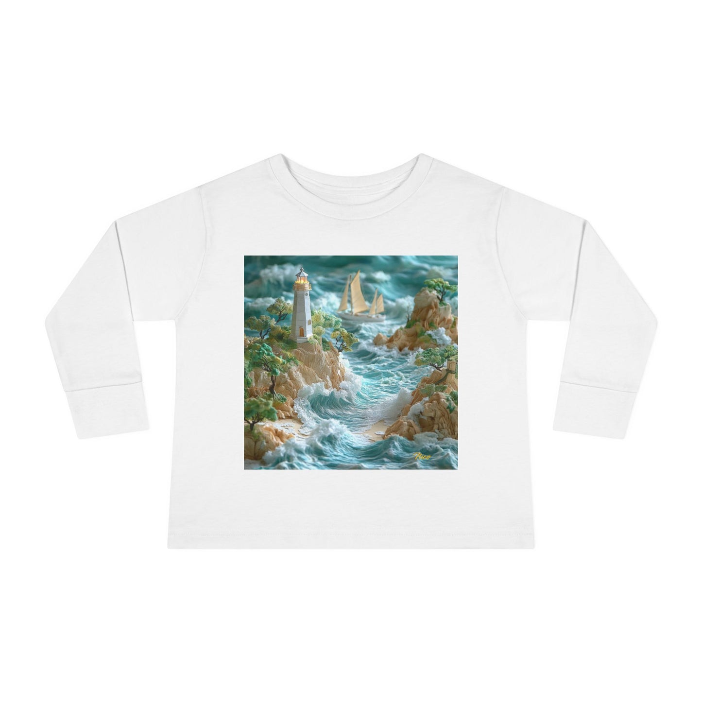 By The Seaside Series Print #9 Toddler Long Sleeve Tee