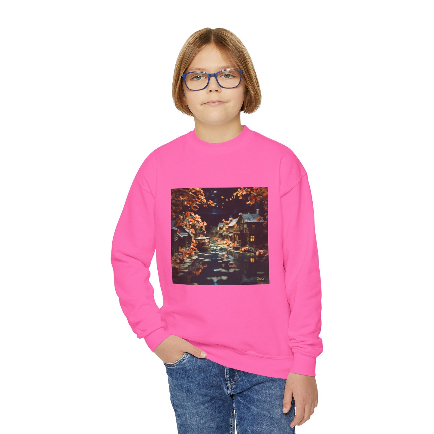 Born On A Bayou Series Print #7 Youth Crewneck Sweatshirt