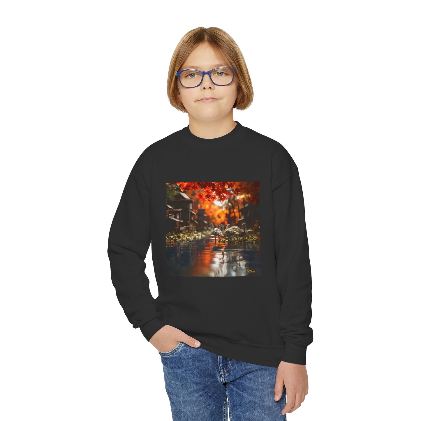 Born On A Bayou Series Print #8 Youth Crewneck Sweatshirt