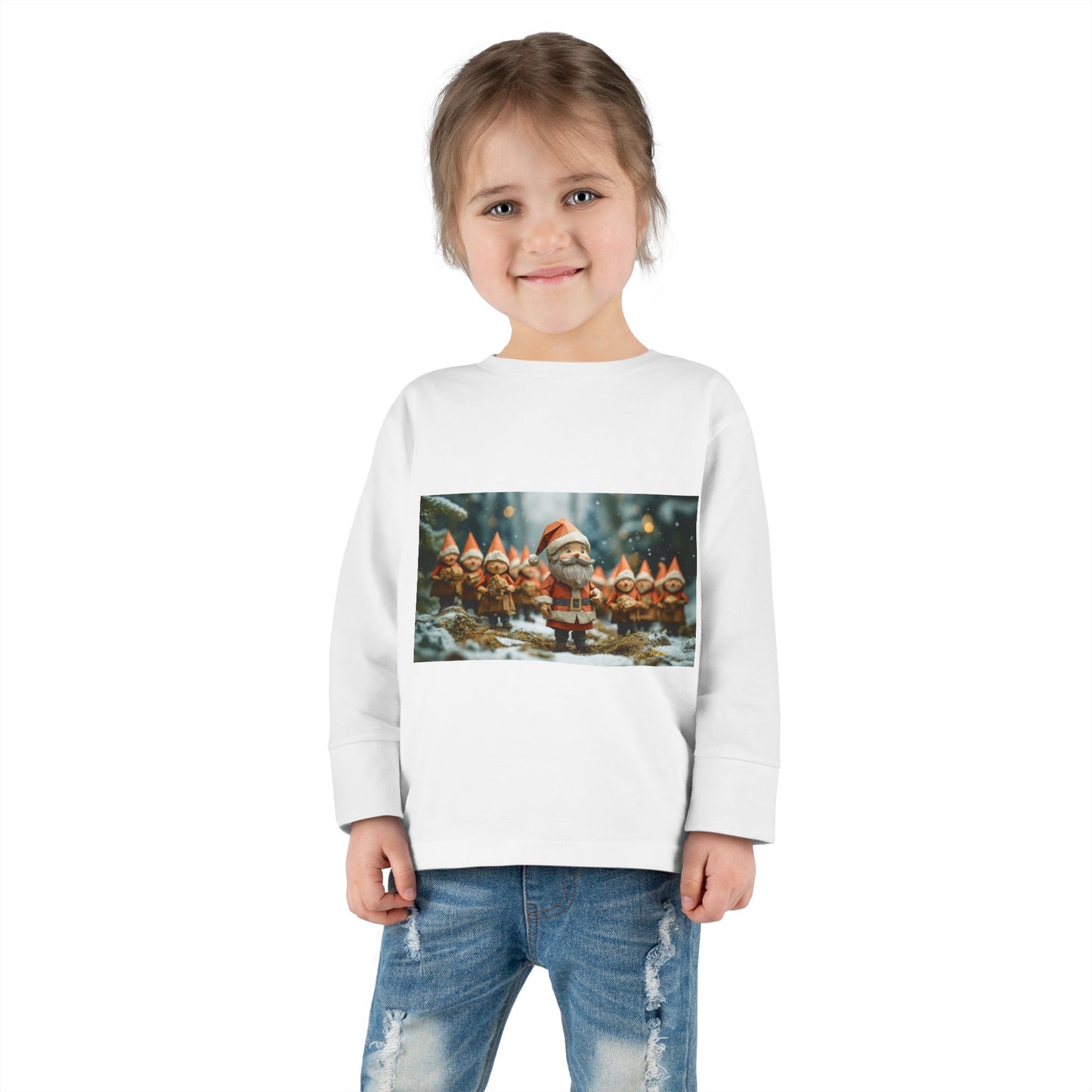 Chirstmas 2024 Series Print #4 Toddler Long Sleeve Tee